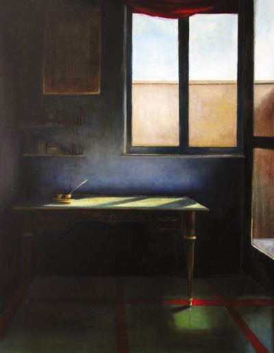 Murat, “l’architetto” olio su tela, 108×80 cm